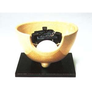 茶道具 白さつま 紅鉢型 サンアイ 電熱器 炭型ヒーター 旧野々田 風炉