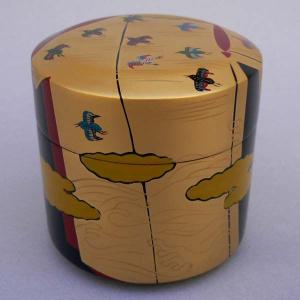 茶道具 一閑芽張柳蒔絵大棗[内金砂子]（即中斎好写） : 茶道具春日園