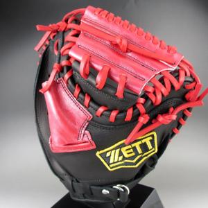 ゼット 硬式 トレーニング 捕手用 ミット BPCB17042(1964)ブラックxレッド