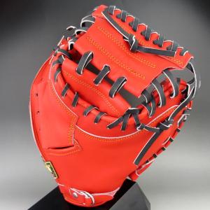 ゼット 硬式グラブ 捕手用 右投げ プロステイタス BPROCM920KDオレンジ ブラック