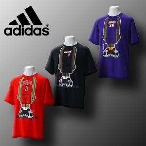 アディダス Adidas バスケットボールTシャツ NBA KYARA TEE ローズ・ウェイド・コービー DDY53 3色展開｜kasukawa