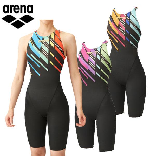 アリーナFINA承認モデル アクアアドバンスト レーシングワンピーススパッツ（オープンバック・ハーフ...