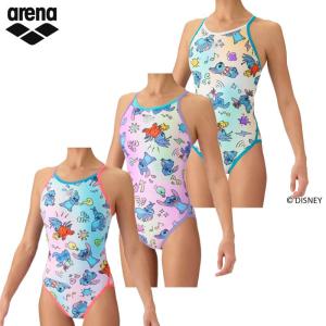 アリーナ レディース【ディズニー タフスーツ】トレーニングワンピース（オープンバック）女性用 AS6FWM56L