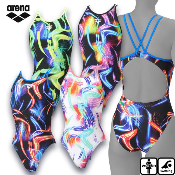 アリーナ レディース トレーニングワンピース（オープンバック）女性用 練習用水着 タフスーツ AS6...