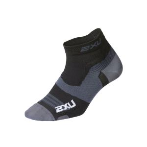 2XU ヴェクター ウルトラライト1/4 クルーコンプレッションソックス UA7028E BLK/TTM｜kasukawa