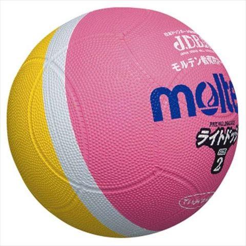 モルテン（Ｍｏｌｔｅｎ） ライトドッジボール軽量２号　ピンク×黄