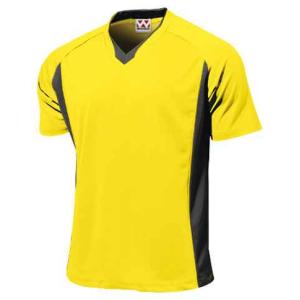 ウンドウ wundou P-1910 ベーシックサッカーシャツ サッカー・フットサル シャツ イエロー