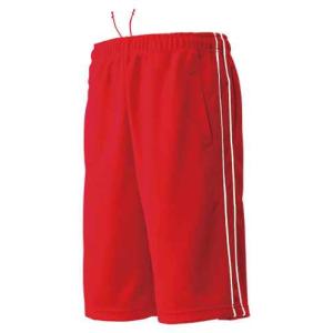 ウンドウ wundou P-2080 パイピングハーフパンツ オールスポーツ ハーフパンツ レッド