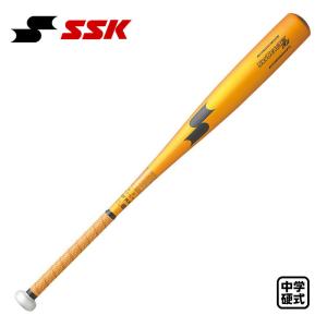 SSK 中学硬式金属バット スカイビート31K LF JH LOゴールド×ブラック SBB2004-3790｜kasukawa