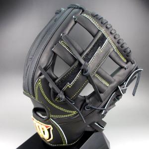 ウィルソン 一般硬式内野手用右投げ Wilson Staff DUAL WTAHWRDKT(90SS)ブラックSS｜kasukawa