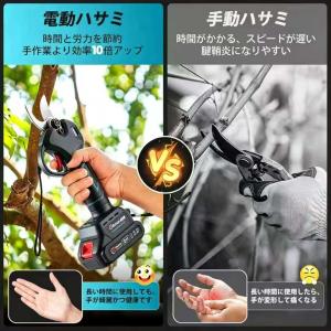 充電式剪定ハサミ マキタバッテリー互換 電動 ...の詳細画像3