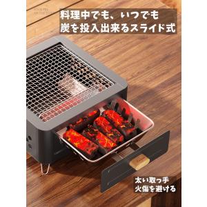 バーベキューコンロ バーベキューグリル 囲炉裏...の詳細画像4