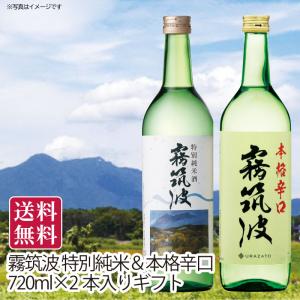 夏ギフト 送料無料 お中元 御中元 御中元ギフト お中元ギフト 霧筑波 特別純米&本格辛口 720ml×2本入りギフト 直送便 日本酒 贈答用 手土産 プレゼント