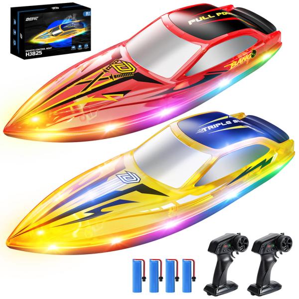 ラジコンボート ラジコン 船 ボート 2台セット DEERC  こども向け RC リモコン おもちゃ...