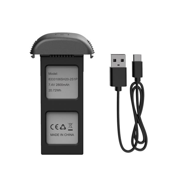 Holy Stone ドローン HS700E用 7.4V 2800mAh バッテリー 1個  スペア...