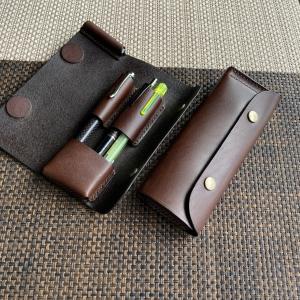 MONTBLANC（モンブラン） ペンケース 筆箱 革 2本用 2本差 ブラック