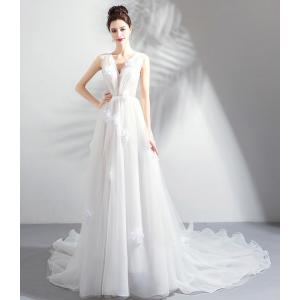 コットンシルクのウェディングドレス 高級感あふれるシルクサテン プリンセスウェディングドレス