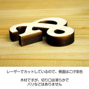 木製アルファベット 切り文字 5cm 小文字 ...の詳細画像1