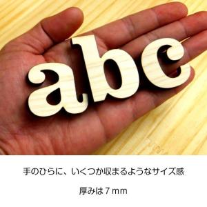 木製アルファベット 切り文字 5cm 小文字 ...の詳細画像3
