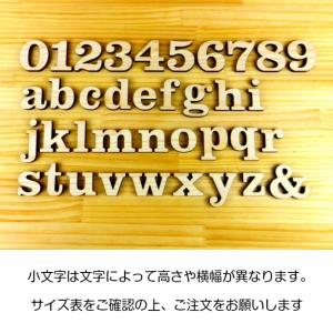 木製アルファベット 切り文字 5cm 小文字 ...の詳細画像4