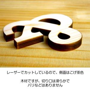 木製アルファベット 切り文字 7cm 自立する...の詳細画像1