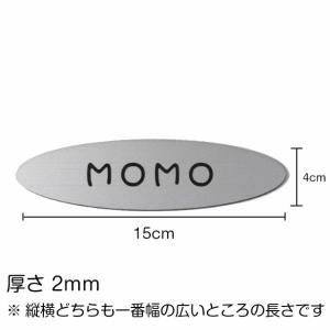 表札 ペットハウス お名前 ネームプレート 楕...の詳細画像2