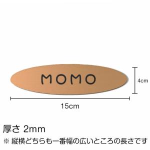 表札 ペットハウス お名前 ネームプレート 楕...の詳細画像2