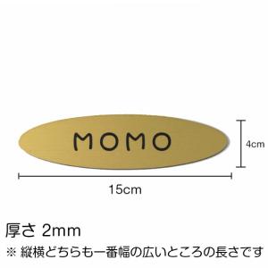 表札 ペットハウス お名前 ネームプレート 楕...の詳細画像2