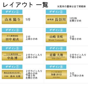 名札 ネームプレート 真鍮風 ゴールド 名入れ...の詳細画像4