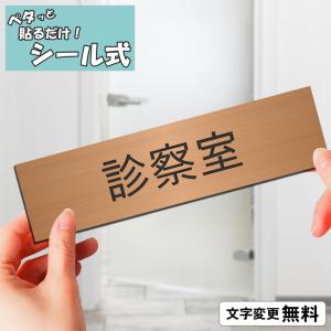 かたちラボ STAFF ONLY スタッフオンリー 室名プレート 銅板風