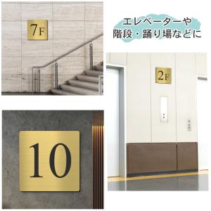 階数表示板 階数表示プレート 階段 踊り場 1...の詳細画像1