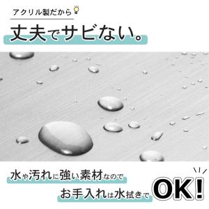 男子更衣室 室名プレート ステンレス調 シルバ...の詳細画像2