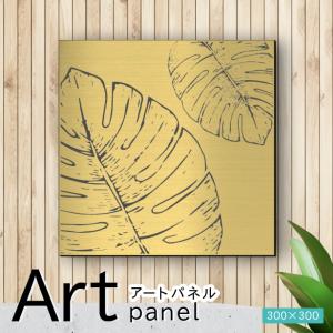 かたちラボ アートパネル art panel (13花ラインアート-A)モダン