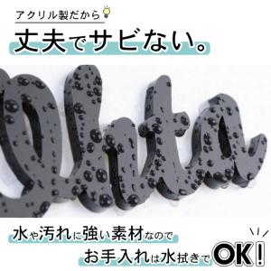 アイアン風 切り文字 表札 縦5cm 手書き風...の詳細画像3