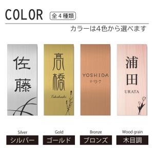 かぶせる表札 リニューアル 縦型 プレート シ...の詳細画像4