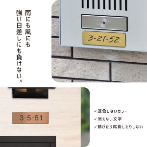 番地 プレート 表札 (数字のみ 1行専用) ...の詳細画像4