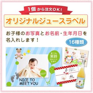 【選べる名入れラベル】りんごジュース・梅ジュー...の詳細画像1