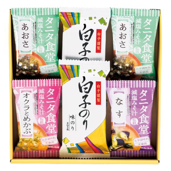 内祝い　食品｜【送料込み商品】｜タニタ食堂監修減塩みそ汁・　白子のり詰合せ　No.15 ※消費税・8...