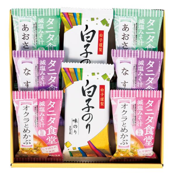 結婚内祝い　食品｜【送料込み商品】｜タニタ食堂監修減塩みそ汁・　白子のり詰合せ　No.20 ※消費税...