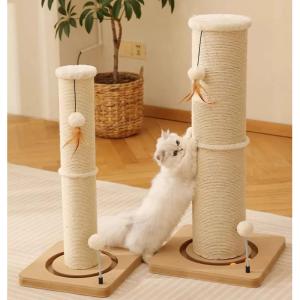 猫爪研ぎポール おもちゃ付き 天然サイザル麻 ...の詳細画像4