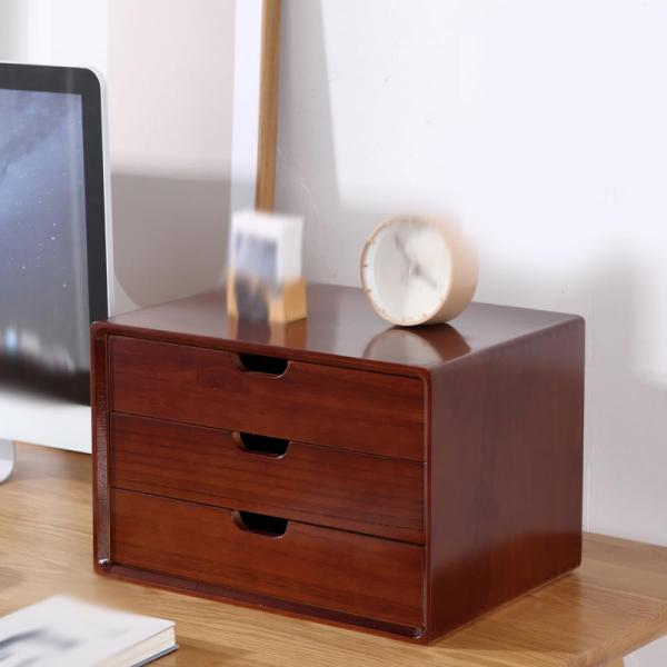 スタッキングチェスト 収納ケース 木製 スタイル引き出し 小物収納 卓上チェスト オフィス収納 卓上...