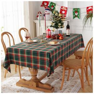 クリスマス格子柄テーブルクロス 長方形クラシック...の商品画像