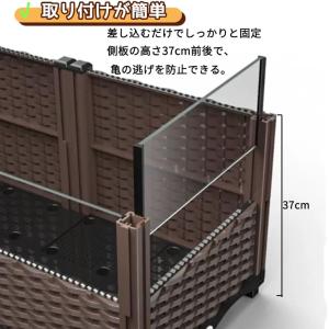 亀の飼育ケージ オープンガラスケージ カメ用 ...の詳細画像4