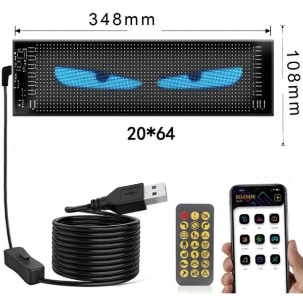 車用デビルアイライト、大型プログラム可能フレキシブルLEDディスプレイスクリーン、DIYテキストパタ...