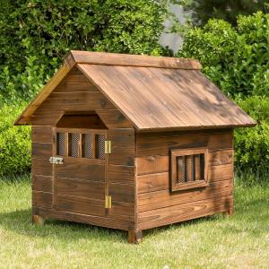 犬 犬小屋 ハウス 木製 ペットハウス ウッディ犬舎 小型犬 中型犬用 犬