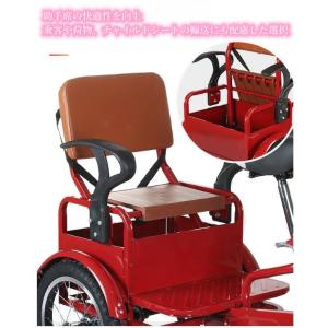 大人用三輪車、三輪折りたたみ自転車、前後二層ブ...の詳細画像5