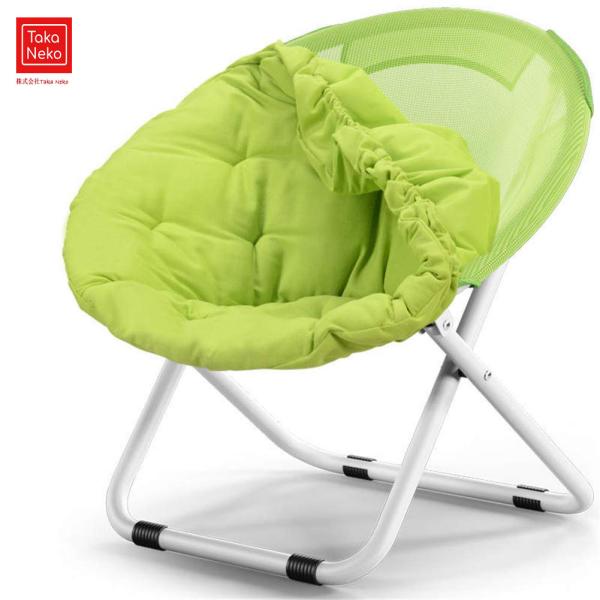 折りたたみチェア リビングルーム家具 怠惰な椅子 携帯便利 滑り止め 直立綿で詰め込む 寮の椅子 レ...