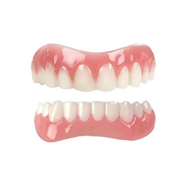 上/下の偽歯シリコーン完璧な笑いベニヤ義人の歯の歯を貼り付けた歯の歯の歯付けブレースを白くする