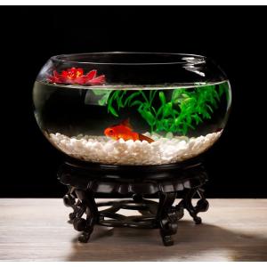 金魚鉢 丸型金魚鉢 ガラス 透明 テーブル ア...の詳細画像5