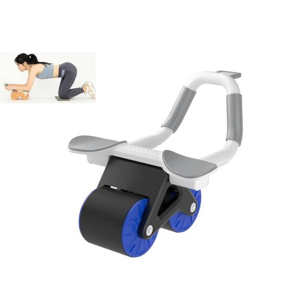 腹筋ローラー静音知能計時健腹輪、自働回弾設計、肘の支持、あなたを助けて効率的に腹筋を鍛えます スポー...